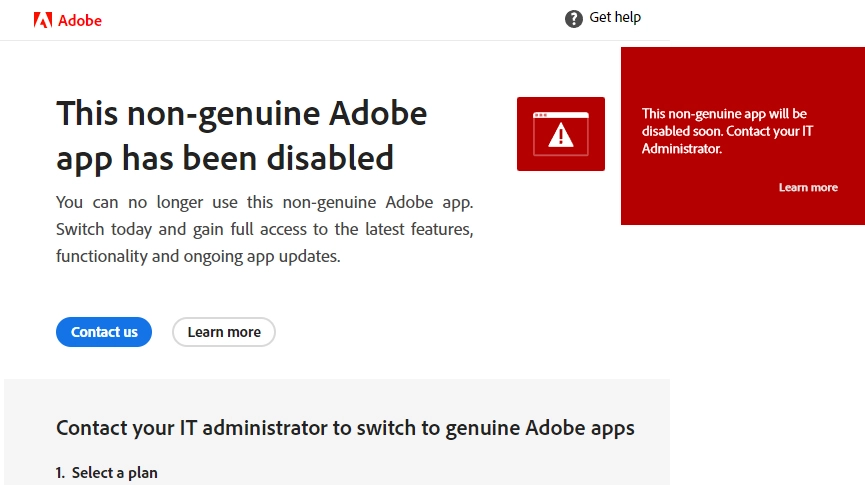 破解版PS/LR等Adobe软件提示“this Adobe app is not available”的解决方法